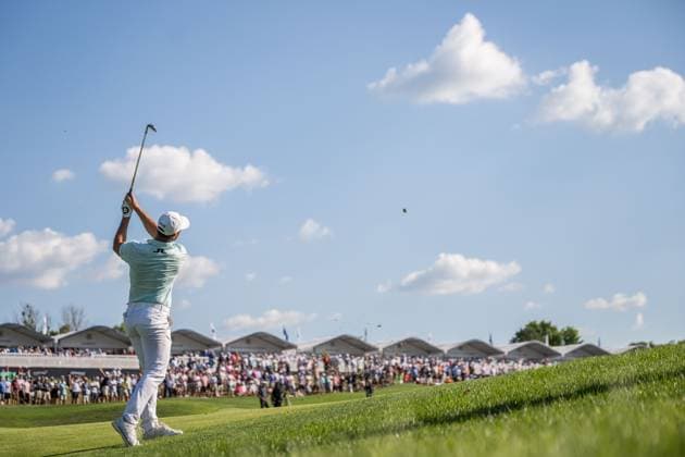 240519 Viktor Hovland of Norway during the final round of the 2024 PGA Championship Golf Tournament on May 19, 2024 in Louisville Photo Petter Arvidson BILDBYRAN kod PA PA0811 golf pga championship bbeng  Copyright: PETTERxARVIDSON BB240519PA129