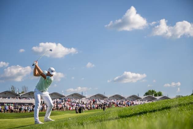 240519 Viktor Hovland of Norway during the final round of the 2024 PGA Championship Golf Tournament on May 19, 2024 in Louisville Photo Petter Arvidson BILDBYRAN kod PA PA0811 golf pga championship bbeng  Copyright: PETTERxARVIDSON BB240519PA167