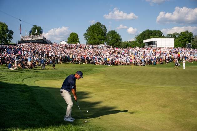 240519 Bryson DeChambeau of the United States during the final round of the 2024 PGA Championship Golf Tournament on May 19, 2024 in Louisville Photo Petter Arvidson BILDBYRAN kod PA PA0811 golf pga championship bbeng  Copyright: PETTERxARVIDSON BB240519PA180