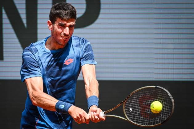 May 20, 2024, Paris, France, France: Franco AGAMENONE of Italia during first qualifying day of Roland-Garros 2024, French Open 2024, Grand Slam tennis tournament at Roland-Garros Stadium on May 20, 2024 in Paris, France. Paris France - ZUMAm308 20240520_zsp_m308_012 Copyright: xMatthieuxMirvillex