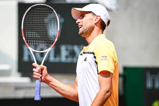 May 20, 2024, Paris, France, France: Dominic THIEM of Austria celebrates his point during first qualifying day of Roland-Garros 2024, French Open 2024, Grand Slam tennis tournament at Roland-Garros Stadium on May 20, 2024 in Paris, France. Paris France - ZUMAm308 20240520_zsp_m308_017 Copyright: xMatthieuxMirvillex