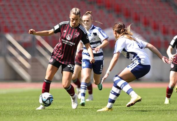 20 05 2024 Soccer Season 2023 2024 1 Womens Soccer Bundesliga 22 Matchday 1 FC Nuremberg FCN Club MSV Duisburg Sportfoto Zink DaMa xdaxmax Medina Desic 30, 1 FC Nuremberg FCN Haley Thomas 3, MSV Duisburg