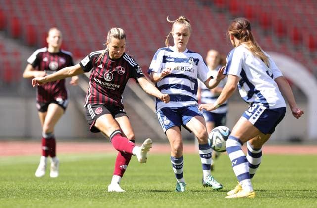 20 05 2024 Soccer Season 2023 2024 1 Womens Soccer Bundesliga 22 Matchday 1 FC Nuremberg FCN Club MSV Duisburg Sportfoto Zink DaMa xdaxmax Medina Desic 30, 1 FC Nuremberg FCN Haley Thomas 3, MSV Duisburg