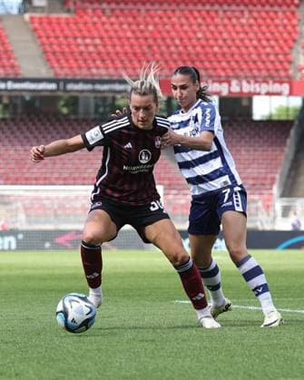 20 05 2024 Soccer Season 2023 2024 1 Womens Soccer Bundesliga 22 Matchday 1 FC Nürnberg FCN Club MSV Duisburg Zebras Sportfoto Zink DaMa xdaxmax Medina Desic 30, 1 FC Nürnberg FCN Miray Cin 7, MSV Duisburg