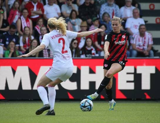 20 05 2024, xgrfx, Fußball 1 Bundesliga Damen, 1 FC Köln Frauen Eintracht Frankfurt emspor, v l Laura Freigang Eintracht Frankfurt DFL DFB REGULATIONS PROHIBIT ANY USE OF PHOTOGRAPHS as IMAGE SEQUENCES and or QUASI VIDEO Köln