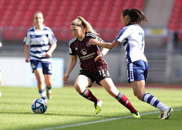 20 05 2024 Soccer Season 2023 2024 1 Women Soccer Bundesliga 22 Matchday 1 FC Nürnberg FCN Club MSV Duisburg Zebras Sportfoto Zink DaMa xdaxmax Livia Brunmair 17, 1 FC Nürnberg FCN Miray Cin 7, MSV Duisburg