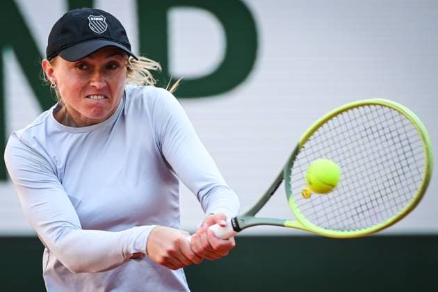 May 20, 2024, Paris, France, France: ALIAKSANDR SASNOVICH of Belarus in action against J. Lim of France during the first qualifying day of the French Open Grand Slam tennis tournament at Roland-Garros Stadium in Paris, France. Sasnovich won 6:4, 6:2. Paris France - ZUMAm308 20240520_zsp_m308_005 Copyright: xMatthieuxMirvillex