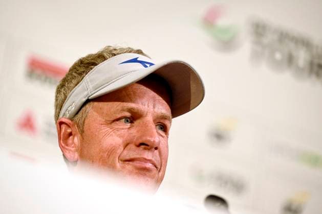 press conference, PK, Pressekonferenz Soudal Open Golf SCHILDE, BELGIUM - MAY 21 : Tournament director Luke Donald pictured during a press conference prior to the DP World Tour Golf Soudal Open at the Rinkven International Golf Club on May 21, 2024 in Schilde, Belgium, 21 05 2024 Schilde Belgium  Copyright: xPeterxDexVoechtx