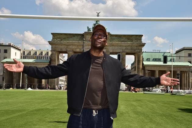 Joe Chialo, Senator for Culture and Social Cohesion of Berlin PK Presentation of the Fan Zone Berlin Ð what awaits visitors to UEFA EURO 2024 in the capital in Berlin 21 05 2024 PK on UEFA EURO 2024 in Berlin Photopress Mueller