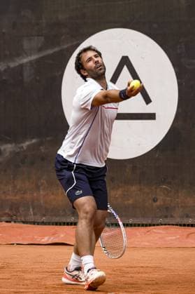 Jonathan EYSSERIC (FRA) lors du tournoi de l Open Parc Auvergne RhÃ ne-Alpes Ã Lyon le 21 05 2024. TENNIS : Open Parc Auvergne RhÃ ne-Alpes - Lyon - 21 05 2024 SandrineThesillat Panoramic 