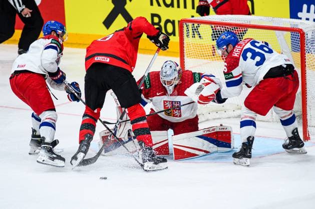 PRAGUE, CZECH REPUBLIC - 21 MAY, 2024:Mascot Bob. The game of IIHF 2024 Ice hockey, Eishockey World Championship, WM, Weltmeisterschaft Canada - Czech Republic at O2 Arena  Copyright: xVITALIIxKLIUIEVx