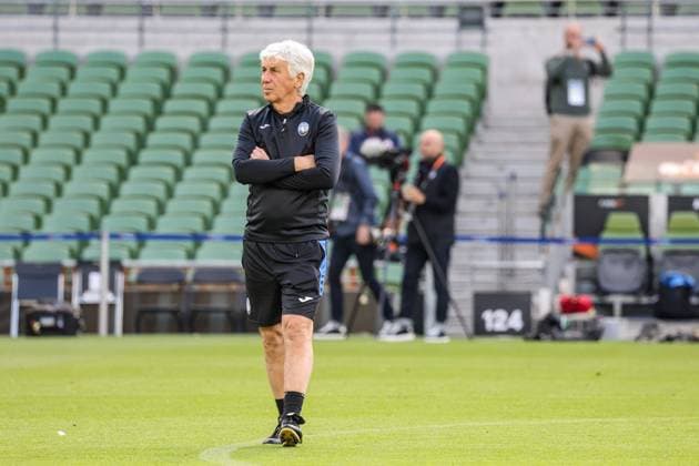 Atalanta training before the 2024 Europa League final match Dublin 21 05 2024 Dublin, pre-match training for the 2024 Europa League final between Atalanta vs Bayer Leverkusen Champions In the picture: Gian Piero Gasperini head coach of Atalanta BC Dublino stadio Dublino arena IRLANDA Copyright: xFABIOxSASSOxFabioxSassox 2L8A6310