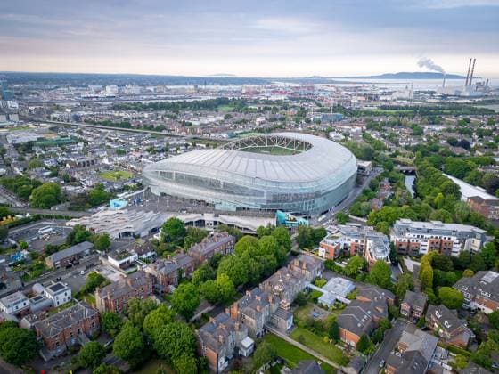 Football, EL, Final, Aviva Stadium in Dublin