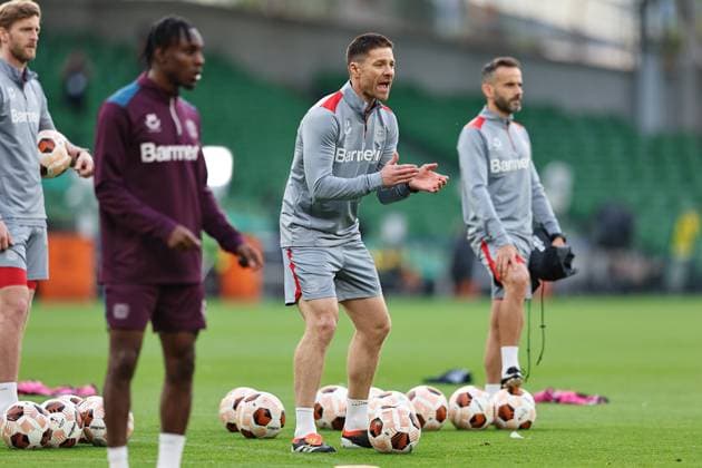 Xabi Alonso (Leverkusen), MAY 21, 2024 - Football Soccer : UEFA Europa League final 2024 Dublin Bayer 04 Leverkusen MD-1 training session at the Dublin Arena in Dublin, Ireland. Noxthirdxpartyxsales  (254056483)