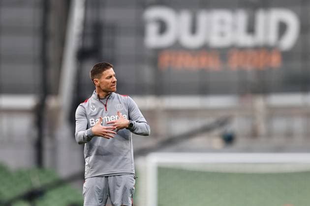 Xabi Alonso (Leverkusen), MAY 21, 2024 - Football Soccer : UEFA Europa League final 2024 Dublin Bayer 04 Leverkusen MD-1 training session at the Dublin Arena in Dublin, Ireland. Noxthirdxpartyxsales  (254057391)