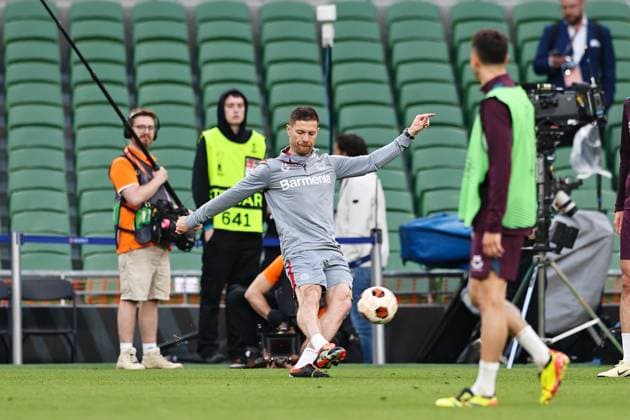 Xabi Alonso (Leverkusen), MAY 21, 2024 - Football Soccer : UEFA Europa League final 2024 Dublin Bayer 04 Leverkusen MD-1 training session at the Dublin Arena in Dublin, Ireland. Noxthirdxpartyxsales  (254058064)