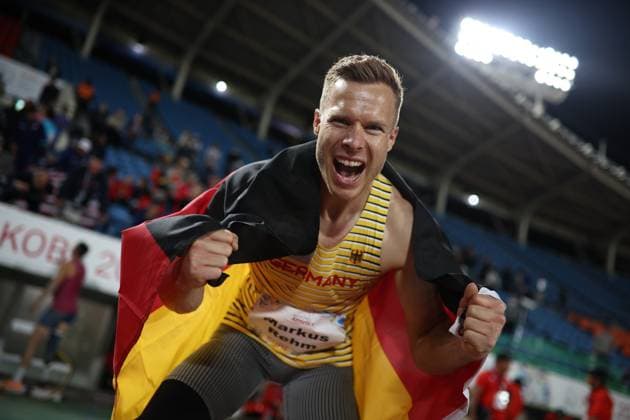 Bilder des Jahres 2024, Sport 05 Mai Sport Themen der Woche KW21 Sport Bilder des Tages Kobe 2024 Para Athletics World Championships - Day 6 KOBE, JAPAN - May 22: Markus Rehm of Germany wins gold in men s long jump class T64 at the Kobe 2024 Para Athletics World Championships at Kobe Universiade Memorial Stadium on May 22, 2024 in Kobe, Japan. (Photo by Marcus Hartmann Beautiful Sports) *** Kobe 2024 Para Athletics World Championships Day 6 KOBE, JAPAN May 22 Markus Rehm of Germany wins gold in men s long jump class T64 at the Kobe 2024 Para Athletics World Championships at Kobe Universiade Memorial Stadium on May 22, 2024 in Kobe, Japan Photo by Marcus Hartmann Beautiful Sports Copyright: xBEAUTIFULxSPORTS MarcusxHartmannx