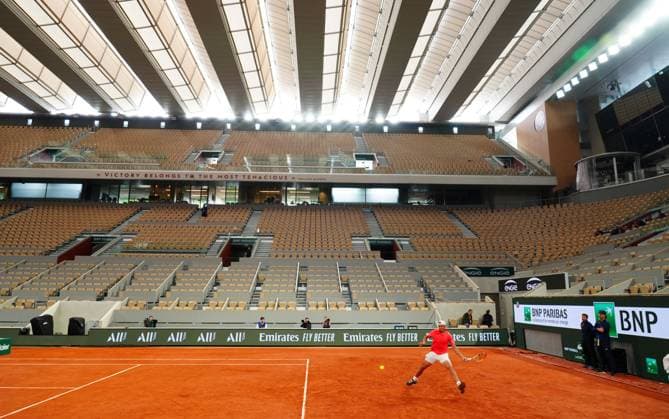 Rafa Nadal practices on Philippe Chatrier Court French Open Tennis, Wednesday Practice and Qualifying, Tennis, Roland Garros, Paris, France - 22 May 2024  Copyright: xJavierxGarcia Shutterstockx 14496075af