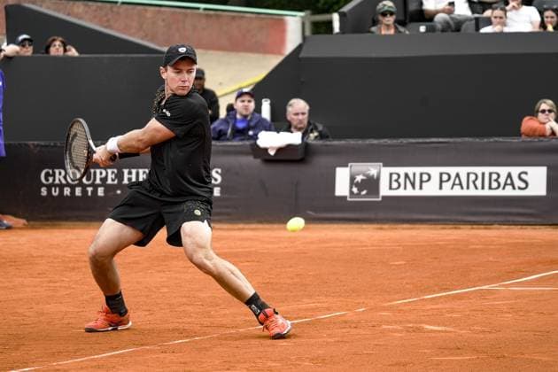 Dominik KOEPFER (GER) lors du tournoi de l Open Parc Auvergne RhÃ ne-Alpes Ã Lyon le 22 05 2024. TENNIS : Open Parc Auvergne RhÃ ne-Alpes - Lyon - 22 05 2024 SandrineThesillat Panoramic 