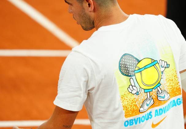 Carlos Alcaraz practices on Philippe Chatrier Court French Open Tennis, Wednesday Practice and Qualifying, Tennis, Roland Garros, Paris, France - 22 May 2024  Copyright: xJavierxGarcia Shutterstockx 14496075ay