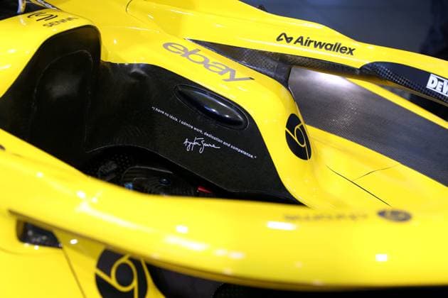 PRESENTATION MCLAREN COULEURS SENNA PHOTOPQR NICE MATIN Jean François Ottonello ; Monaco ; 22 05 2024 ; Presentation de la McLaren F1 dans sa livree Speciale Ayrton Senna pour le Grand Prix de Monaco aux couleurs du Bresil - - McLaren will run a vibrant one-off, Ayrton Senna-inspired yellow, green and blue full wrap livery at this weekend’s Monaco Grand Prix. Monaco may 22 2024 Monaco France  Copyright: xPHOTOPQR NICExMATIN MAXPPPxJeanxFrançoisxOttonellox 20240522NIM2326 20240522NIM2326