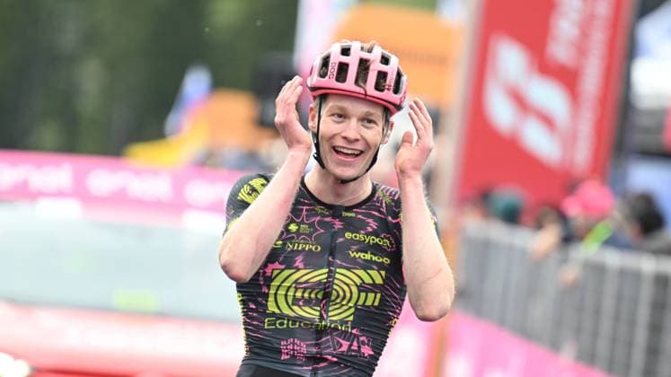 Sport Themen der Woche KW21 Sport Bilder des Tages 22-05-2024 Giro D italia; Tappa 17 Selva Val Gardena - Passo Brocon; 2024, Ef Education - Easypost; Steinhauser, Georg; Passo Brocon; 