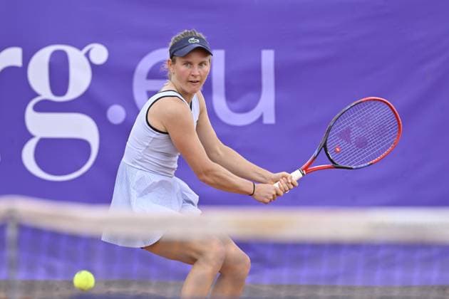 Tennis - Internationaux de Strasbourg - Fiona Ferro - France TENNIS - Internationaux de Strasbourg - 22 05 2024 ChrysleneCaillaud Panoramic 