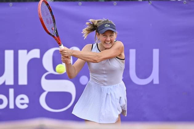 Tennis - Internationaux de Strasbourg - Fiona Ferro - France TENNIS - Internationaux de Strasbourg - 22 05 2024 ChrysleneCaillaud Panoramic 