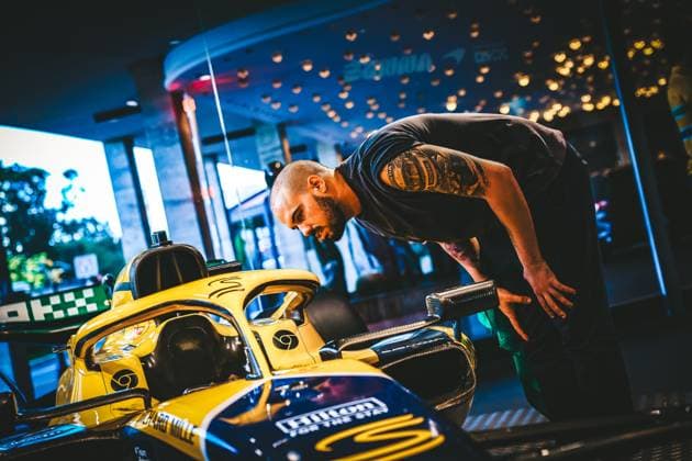 MAGAZINE PRESENTATION MCLAREN SENNA BY OKX - MCLAREN GP MONACO SPORTPIXPRESS MAXPPP - MONACO 22 05 2024 MAGAZINE PRESENTATION MCLAREN SENNA BY OKX - MCLAREN GP MONACO McLaren Store Fan is tattooed in honor of Ayrton Senna on his left arm front of Formula one McLaren MONACO AVENUE DE LA PRINCESSE GRACE MONACO  Copyright: xMAXPPPxSPORTPIXPRESSx HD2576 HD2576
