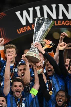 Final joy with a Trophy (Atalanta) during the UEFA Europa League Final match between Atalanta 3-0 Bayern Leverkusen at Dublin Arena Stadium on May 22, 2024 in Dublin, EIRE. Noxthirdxpartyxsales  (254176852)