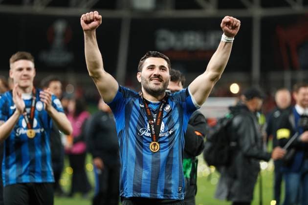 Sead Kolasinac (Atalanta), MAY 22, 2024 - Football Soccer : Kolasinac celebrate after winning UEFA Europa League final 2024 Dublin match between Atalanta BC 3-0 Bayer 04 Leverkusen at the Dublin Arena in Dublin, Ireland. Noxthirdxpartyxsales  (254185721)