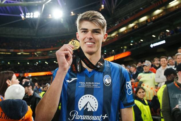 Charles De Ketelare (Atalanta), MAY 22, 2024 - Football Soccer : De Ketelare celebrate after winning UEFA Europa League final 2024 Dublin match between Atalanta BC 3-0 Bayer 04 Leverkusen at the Dublin Arena in Dublin, Ireland. Noxthirdxpartyxsales  (254186664)
