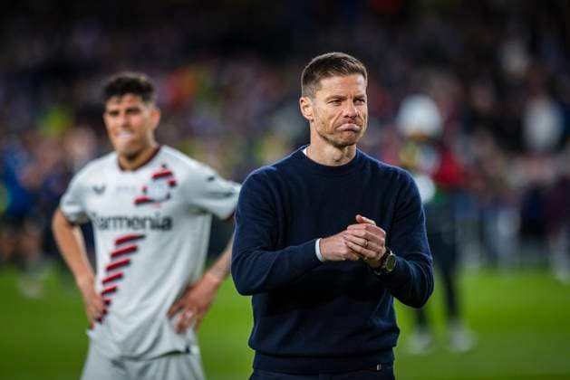Dublin, Ireland 22nd May 2024 Coach Xabi Alonso Leverkusen disappointed Atalanta Bergamo Bayer 04 Leverkusen 22 05 2024