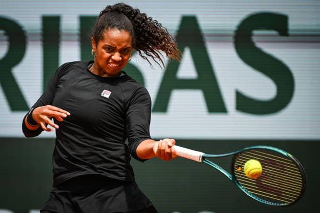 May 23, 2024, Paris, France, France: Robin MONTGOMERY of United States during fourth qualifying day of Roland-Garros 2024, French Open 2024, Grand Slam tennis tournament at Roland-Garros Stadium on May 23, 2024 in Paris, France. Paris France - ZUMAm308 20240523_zsp_m308_007 Copyright: xMatthieuxMirvillex
