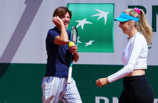 Katie Boulter practices French Open Tennis, Thursday Practice and Qualifying, Tennis, Roland Garros, Paris, France - 23 May 2024  Copyright: xJavierxGarcia Shutterstockx 14496641p