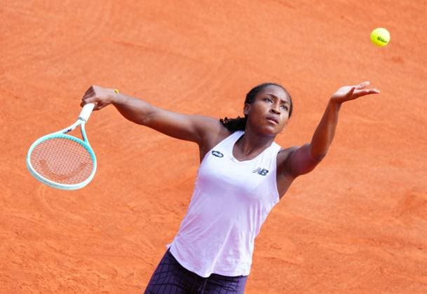 Coco Gauff practices French Open Tennis, Thursday Practice and Qualifying, Tennis, Roland Garros, Paris, France - 23 May 2024  Copyright: xJavierxGarcia Shutterstockx 14496641dd