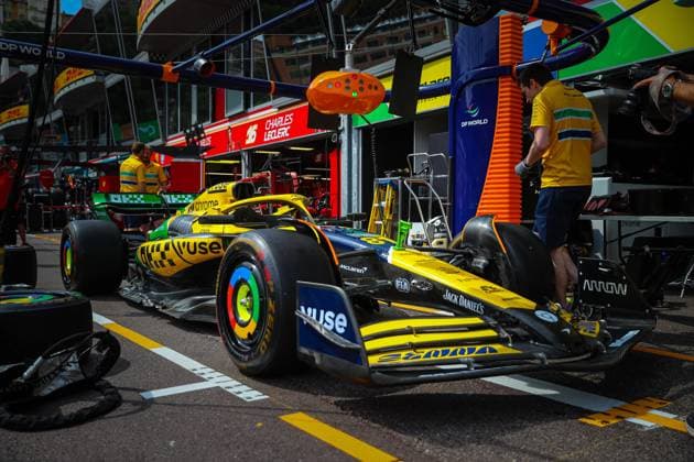 Monaco, Principality of Monaco: McLaren Mercedes new livery Senna, during the Monaco GP, 23-26 May 2024 Montecarlo, Formula 1 World Championship, WM, Weltmeisterschaft 2024. Formula 1 Championship - Formula 1 Grand Prix de Monaco - Paddock  - ZUMAp169 20240523_zsa_p169_129 Copyright: xFedericoxBasile IPAxSportx