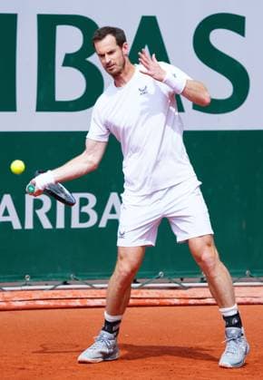 Andy Murray practices French Open Tennis, Thursday Practice and Qualifying, Tennis, Roland Garros, Paris, France - 23 May 2024  Copyright: xJavierxGarcia Shutterstockx 14496641iz