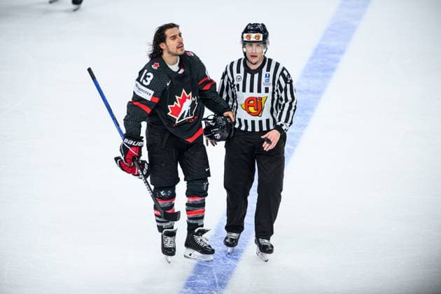 PRAGUE, CZECH REPUBLIC - 23 MAY, 2024:Mascot Bob. The game of IIHF 2024 Ice hockey, Eishockey World Championship, WM, Weltmeisterschaft Canada vs Slovakia at O2 Arena  Copyright: xVITALIIxKLIUIEVx