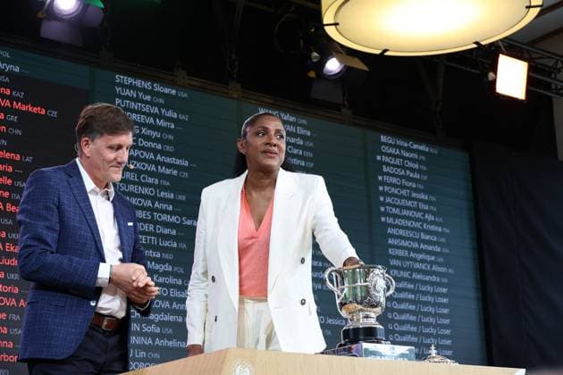The Draw At Rolang Garros 2024 NB Marie Jose Perec during the draw at Rolang Garros 2024 on May 23, 2024 in Paris, France. Photo by Nasser Berzane ABACAPRESS.COM Paris France  Copyright: xBerzanexNasser ABACAx