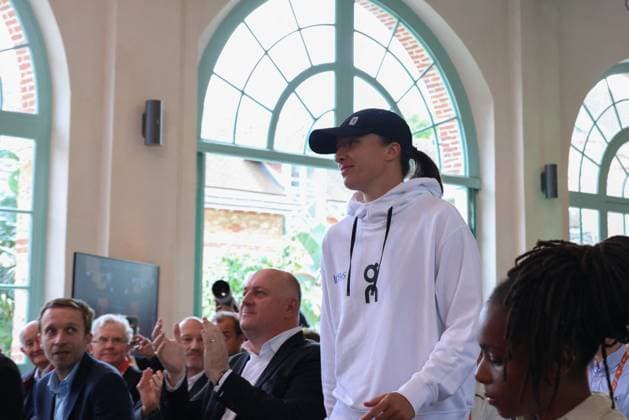 The Draw At Rolang Garros 2024 NB Iga Swiatek during the draw at Rolang Garros 2024 on May 23, 2024 in Paris, France. Photo by Nasser Berzane ABACAPRESS.COM Paris France  Copyright: xBerzanexNasser ABACAx