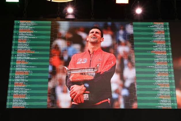 Sport Bilder des Tages The Draw At Rolang Garros 2024 NB The draw at Rolang Garros 2024 on May 23, 2024 in Paris, France. Photo by Nasser Berzane ABACAPRESS.COM Paris France  Copyright: xBerzanexNasser ABACAx