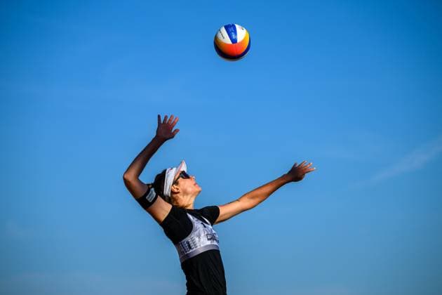 Beach Pro Tour Elite 16 Espinho, Portugal, 24 05 2024 Svenja Mueller GER Beach Pro Tour Elite 16 Espinho, Espinho on 24 05 2024 Copyright: xBEAUTIFULxSPORTS PeterxWeberx