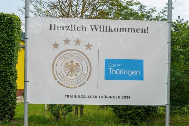 Preparations for the national teams stay are underway at the Golf Resort Spa Weimarer Land, the accommodation for the German national teams preparations for EURO 24 in Germany Blankenhain 24 05 2024 Training camp for the German national team in preparation for the European Championship, Golf Resort Weimarer Land