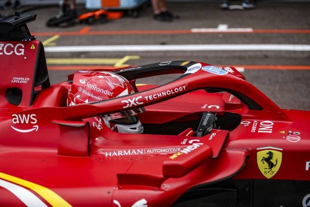 LECLERC Charles (mco), Scuderia Ferrari SF-24, portrait, pitlane, during the Formula 1 Grand Prix de Monaco 2024, 8th round of the 2024 Formula One World Championship, WM, Weltmeisterschaft from May 23 to 26, 2024 on the Circuit de Monaco, in Monaco - F1 - MONACO GRAND PRIX 2024 DPPI Panoramic  240524_R08_MONACO_DP_EA027685