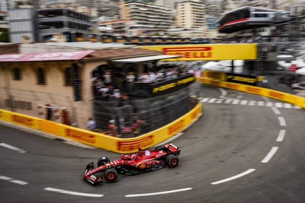 Sport Bilder des Tages 16 LECLERC Charles (mco), Scuderia Ferrari SF-24, action during the Formula 1 Grand Prix de Monaco 2024, 8th round of the 2024 Formula One World Championship, WM, Weltmeisterschaft from May 23 to 26, 2024 on the Circuit de Monaco, in Monaco - F1 - MONACO GRAND PRIX 2024 DPPI Panoramic  240524_R08_MONACO_DP_240524_R08_MONACO_DP_DSC02167