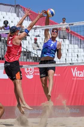 Beach Pro Tour Elite 16 Espinho, Portugal, 24 05 2024 Nils Ehlers GER Beach Pro Tour Elite 16 Espinho, Espinho on 24 05 2024 Copyright: xBEAUTIFULxSPORTS PeterxWeberx