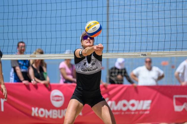 Beach Pro Tour Elite 16 Espinho, Portugal, 24 05 2024 Svenja Mueller GER Beach Pro Tour Elite 16 Espinho, Espinho on 24 05 2024 Copyright: xBEAUTIFULxSPORTS PeterxWeberx
