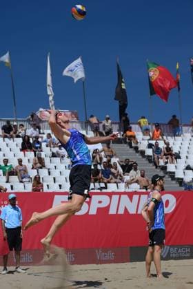 Beach Pro Tour Elite 16 Espinho, Portugal, 24 05 2024 Nils Ehlers GER Beach Pro Tour Elite 16 Espinho, Espinho on 24 05 2024 Copyright: xBEAUTIFULxSPORTS PeterxWeberx