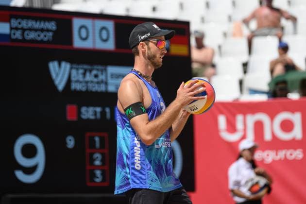 Beach Pro Tour Elite 16 Espinho, Portugal, 24 05 2024 Clemens Wickler GER Beach Pro Tour Elite 16 Espinho, Espinho on 24 05 2024 Copyright: xBEAUTIFULxSPORTS PeterxWeberx